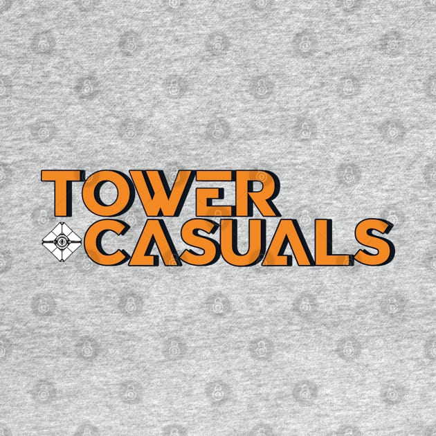 Tower Casuals Logo Orange Blue Blue by Tower Casuals: The Destiny Podcast